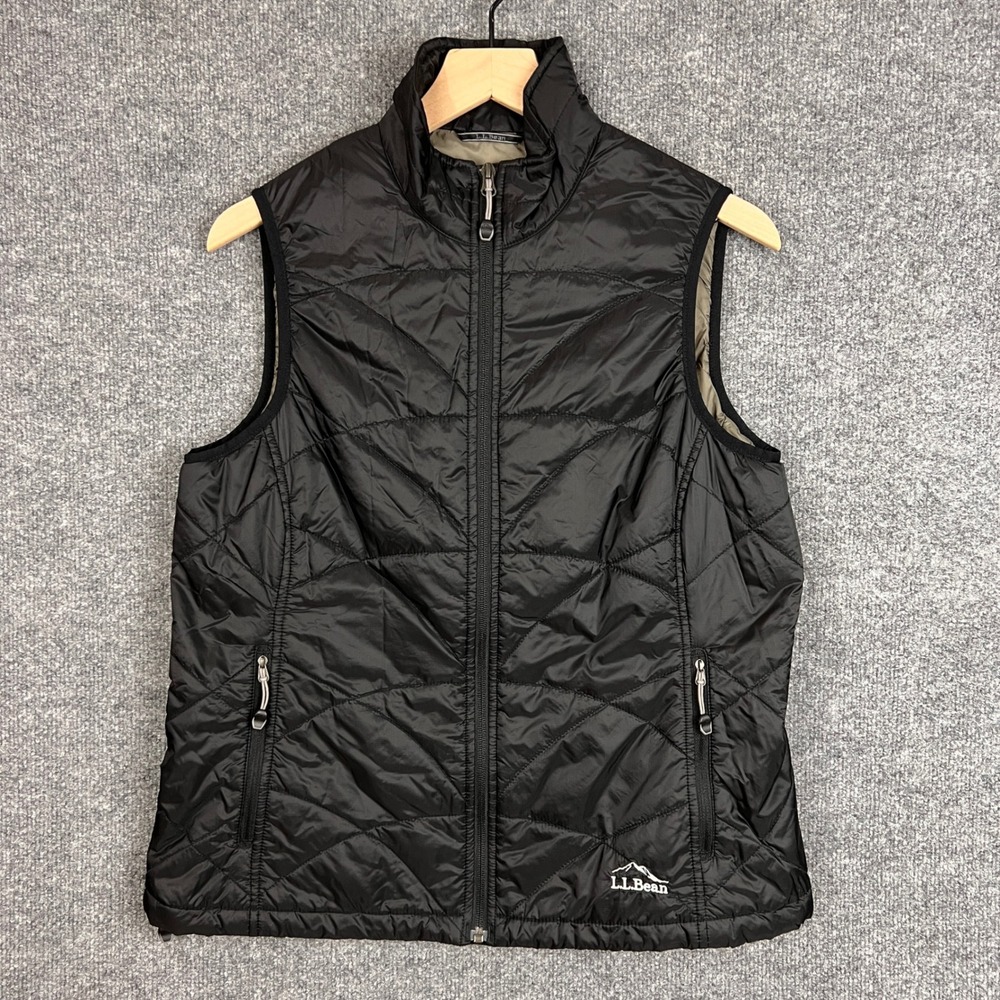 L.L. Bean Black Quilted Packable Puffer Vest